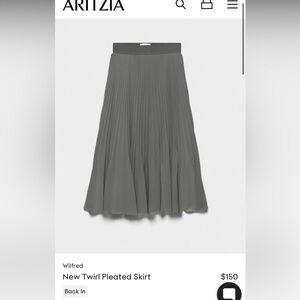 wilfred twirl skirts size xxs aritzia
